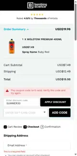 SUMMER30 coupon verification screenshot