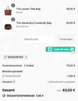 BOMB coupon verification screenshot