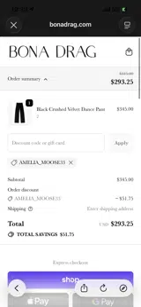 AMELIA_MOOSE33 coupon verification screenshot