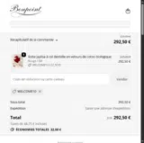 WELCOME10 coupon verification screenshot