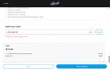HOLIDAY30 coupon verification screenshot