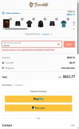 BZL06 coupon verification screenshot