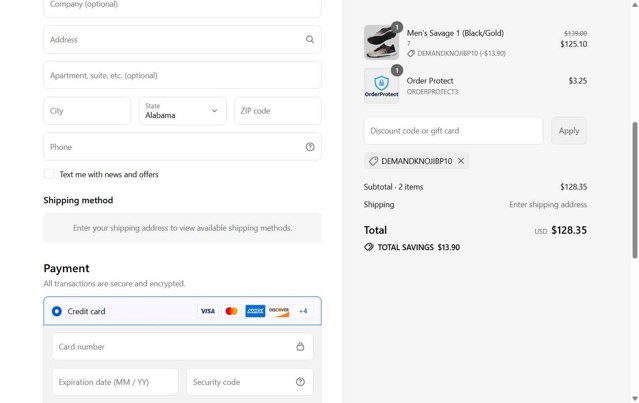 Born Primitive checkout page showing Born Primitive discount code box | Screenshot taken by SimplyCodes community member on Aug 24, 2025