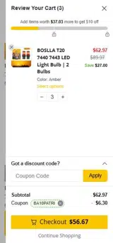 ba10patri coupon verification screenshot