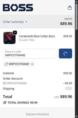 Boss Hammer Co coupon verification screenshot