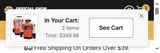 Boston Bruins Shop coupon verification screenshot