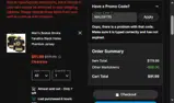 NHLGIFT15 coupon verification screenshot