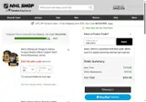 Boston Bruins Shop coupon verification screenshot