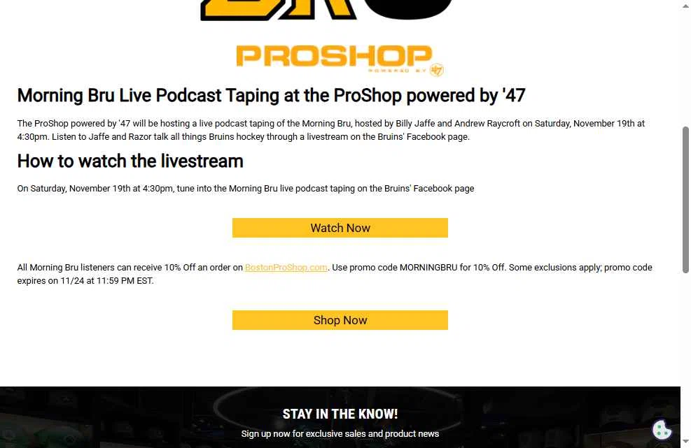 Boston ProShop checkout page showing Boston ProShop coupon code box | Screenshot taken by SimplyCodes community member on Aug 18, 2025
