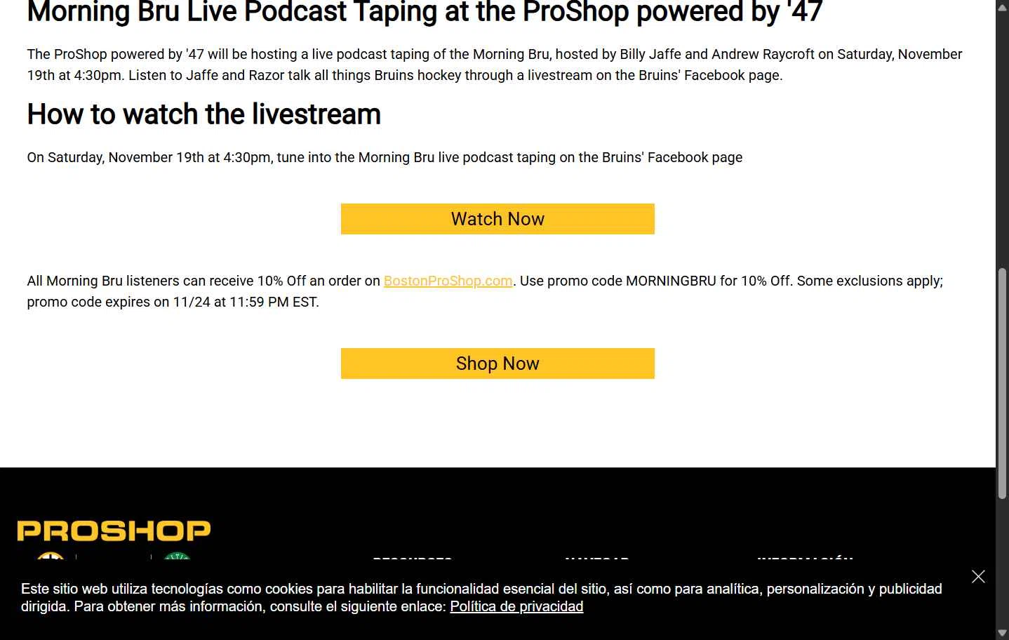 Boston ProShop checkout page showing Boston ProShop coupon code box | Screenshot taken by SimplyCodes community member on Feb 4, 2026