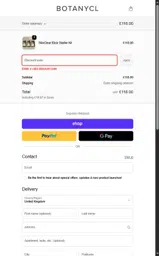 PAIGE20 coupon verification screenshot