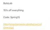 Botslab coupon verification screenshot