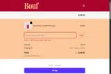 Bouf coupon verification screenshot