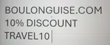 TRAVEL10 coupon verification screenshot