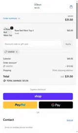 BoutineLA coupon verification screenshot