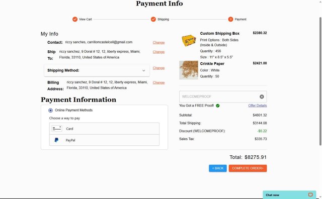 BOXUP checkout page showing BOXUP promo code box | Screenshot taken by SimplyCodes community member on May 16, 2025