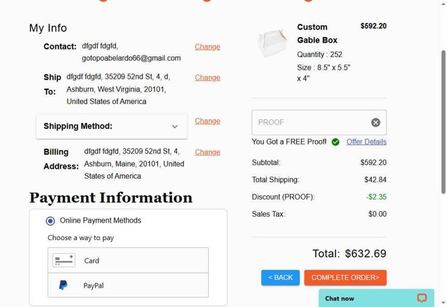 BOXUP checkout page showing BOXUP promo code box | Screenshot taken by SimplyCodes community member on Jun 4, 2025