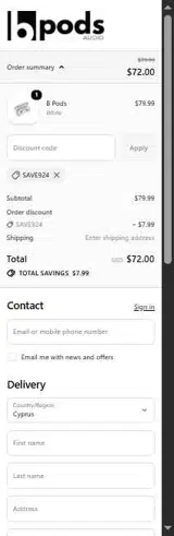 SAVE924 coupon verification screenshot