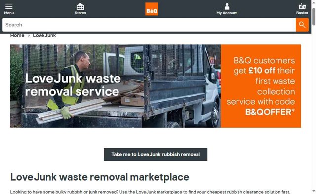 B&Q checkout page showing B&Q coupon code box | Screenshot taken by SimplyCodes community member on Apr 23, 2025