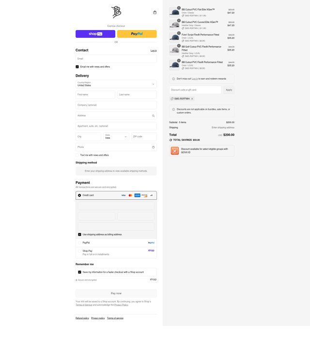 Branded Bills checkout page showing Branded Bills discount code box | Screenshot taken by SimplyCodes community member on Aug 23, 2025