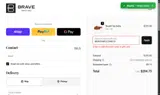 BRAVEWELCOME10 coupon verification screenshot