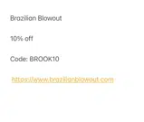BROOK10 coupon verification screenshot