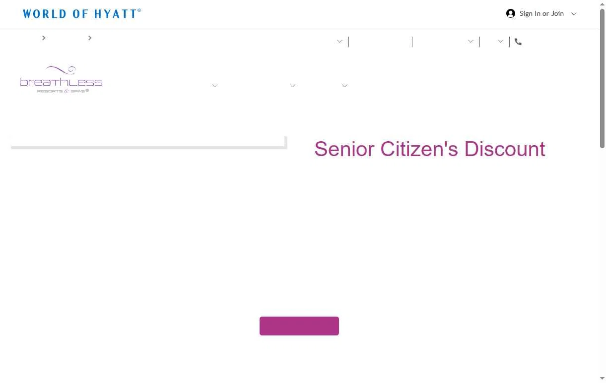 Breathless Resorts & Spas checkout page showing Breathless Resorts & Spas promo code box | Screenshot taken by SimplyCodes community member on Jul 23, 2025