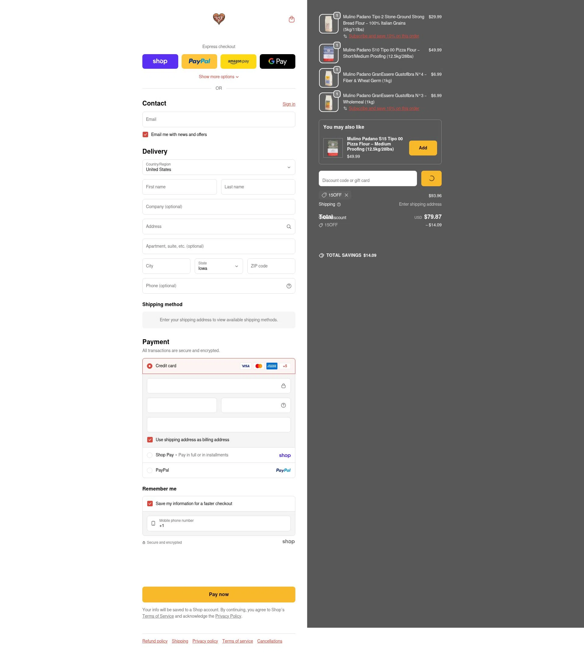 BrickOvenBaker checkout page showing BrickOvenBaker discount code box | Screenshot taken by SimplyCodes community member on Jan 28, 2026
