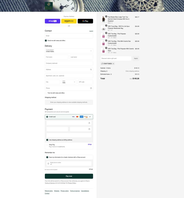 Bricks Masons checkout page showing Bricks Masons discount code box | Screenshot taken by SimplyCodes community member on Aug 28, 2025