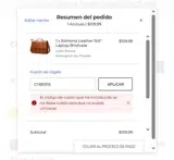 CYBER15 coupon verification screenshot