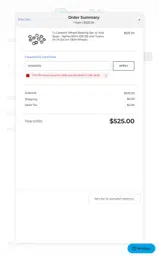 Brocks Performance coupon verification screenshot