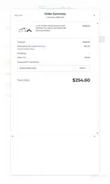 Brocks Performance coupon verification screenshot