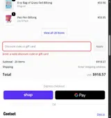 raphinha coupon verification screenshot