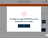 BEDDING coupon verification screenshot