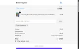 Brown Toy Box coupon verification screenshot