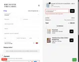 Brunette the Label coupon verification screenshot