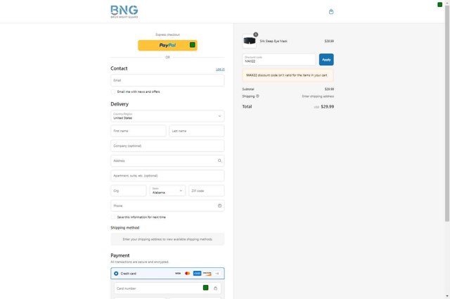 Brux Night Guard checkout page showing Brux Night Guard promo code box | Screenshot taken by SimplyCodes community member on Jul 15, 2025