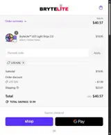 Lite10% coupon verification screenshot
