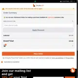 WELCOME30 coupon verification screenshot