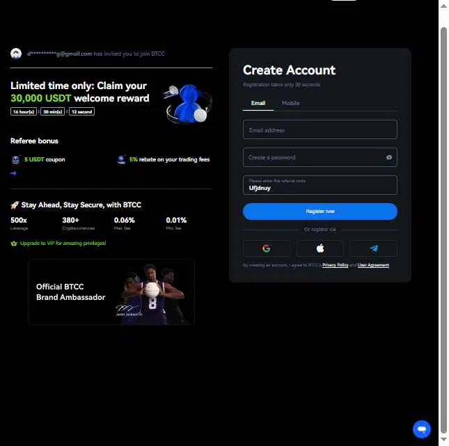 BTCC checkout page showing BTCC promo code box | Screenshot taken by SimplyCodes community member on Jan 7, 2026