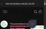 4C44560GF coupon verification screenshot