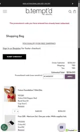 4C44560GF coupon verification screenshot