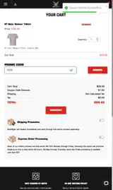 Yota coupon verification screenshot