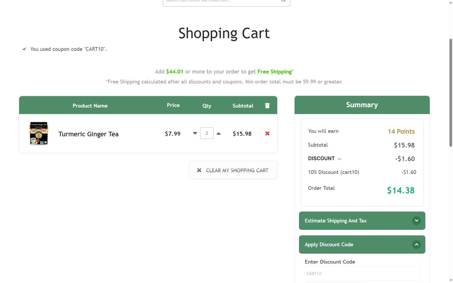 Buddha Teas checkout page showing Buddha Teas coupon code box | Screenshot taken by SimplyCodes community member on Jun 11, 2025