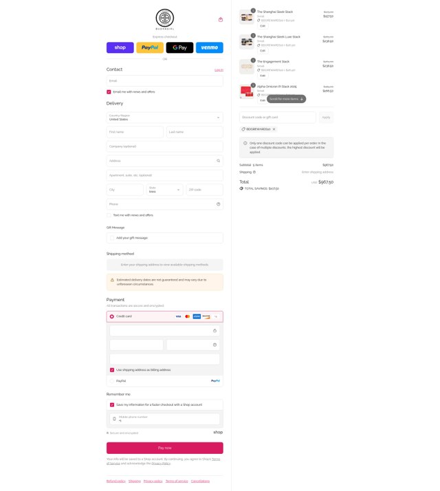 BuDhaGirl checkout page showing BuDhaGirl discount code box | Screenshot taken by SimplyCodes community member on Sep 4, 2025
