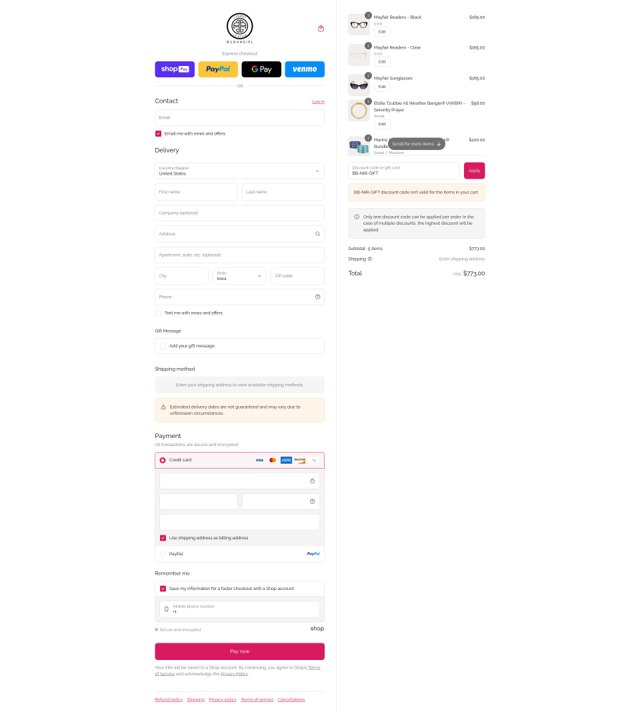 BuDhaGirl checkout page showing BuDhaGirl discount code box | Screenshot taken by SimplyCodes community member on Aug 27, 2025