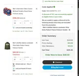 NHLSURVEY15 coupon verification screenshot