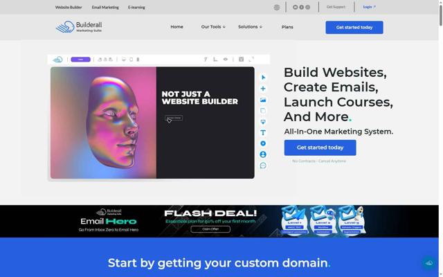 Builderall checkout page showing Builderall discount code box | Screenshot taken by SimplyCodes community member on Apr 25, 2025