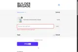Builder Brigade coupon verification screenshot