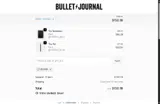 Bullet Journal coupon verification screenshot